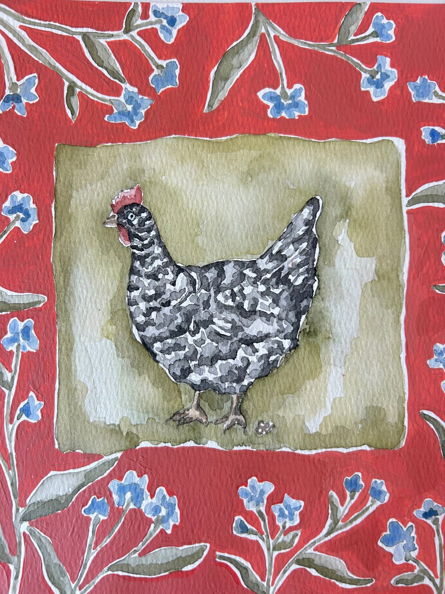 ‘Little Chook’ Watercolour