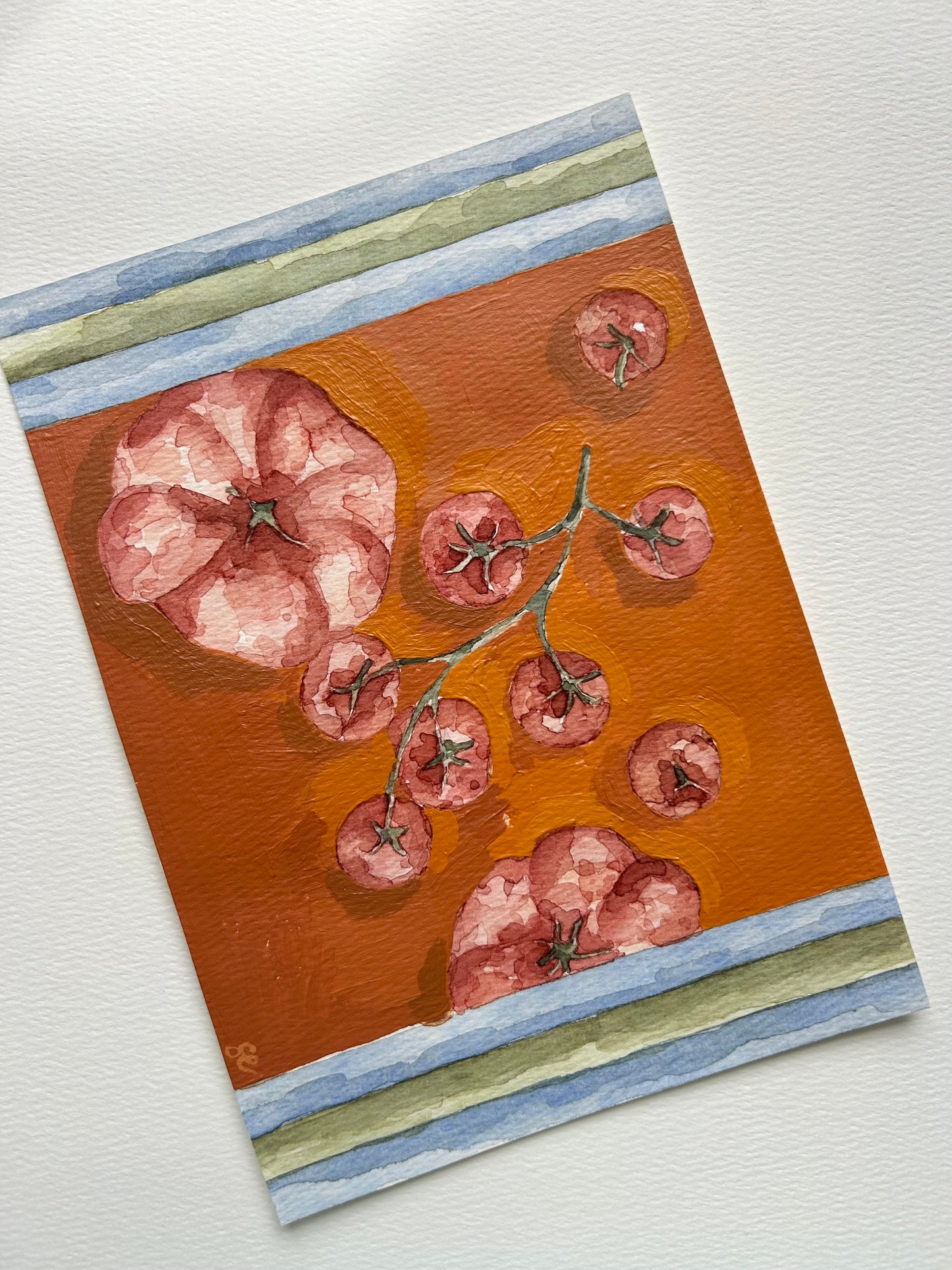 ‘Tomatoes’ Watercolour
