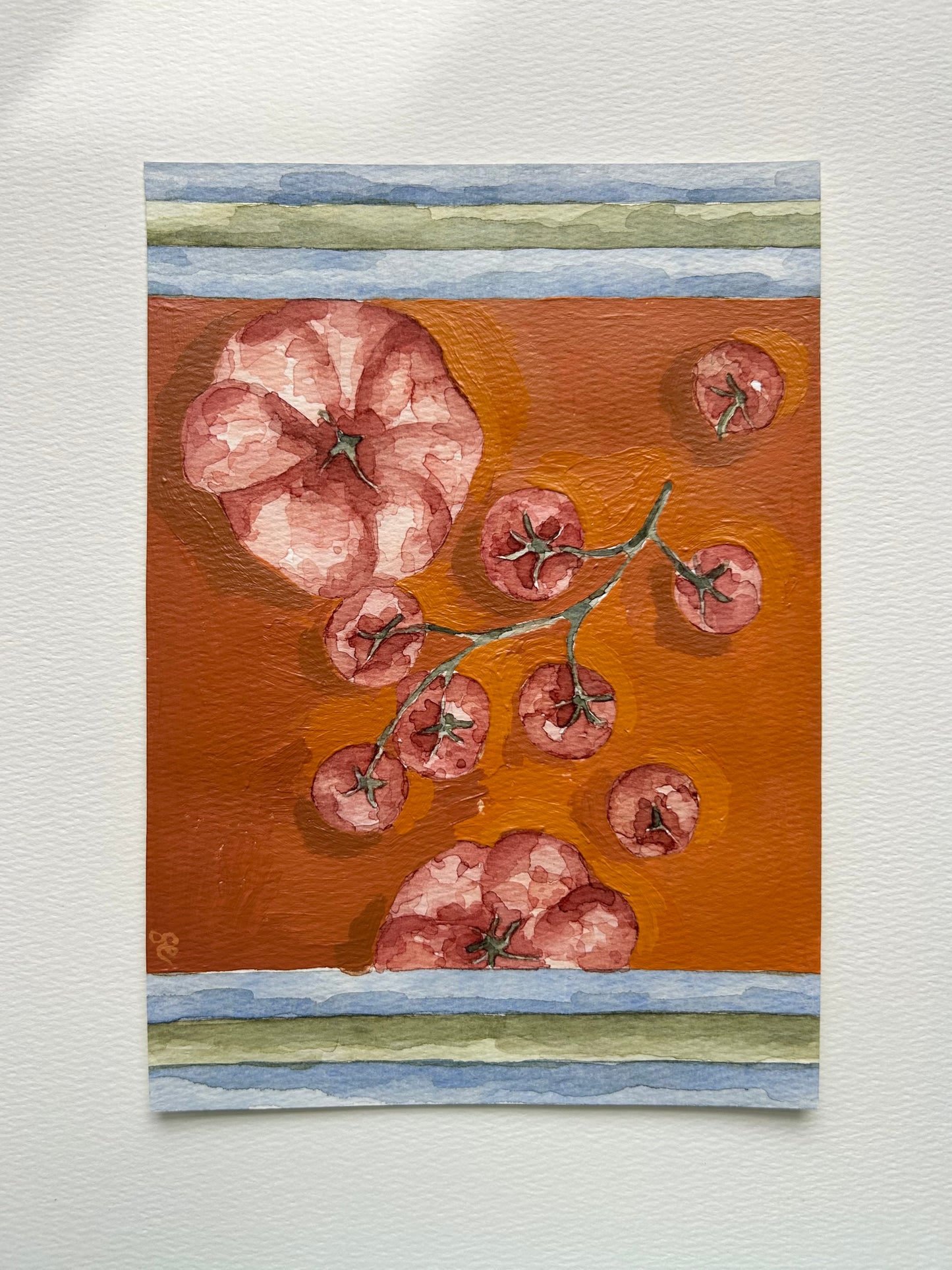 ‘Tomatoes’ Watercolour