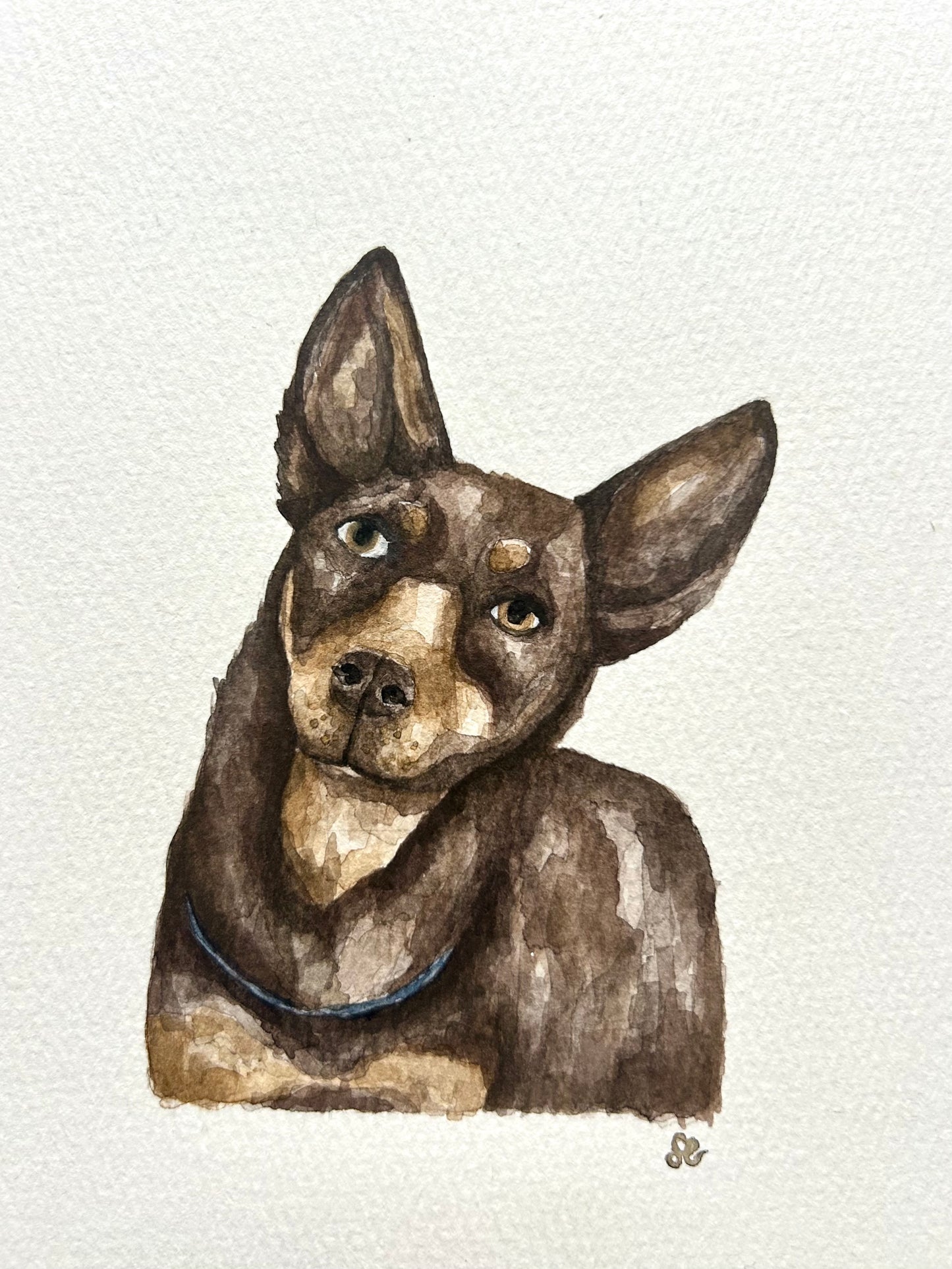 ‘My Best Mate’ Watercolour