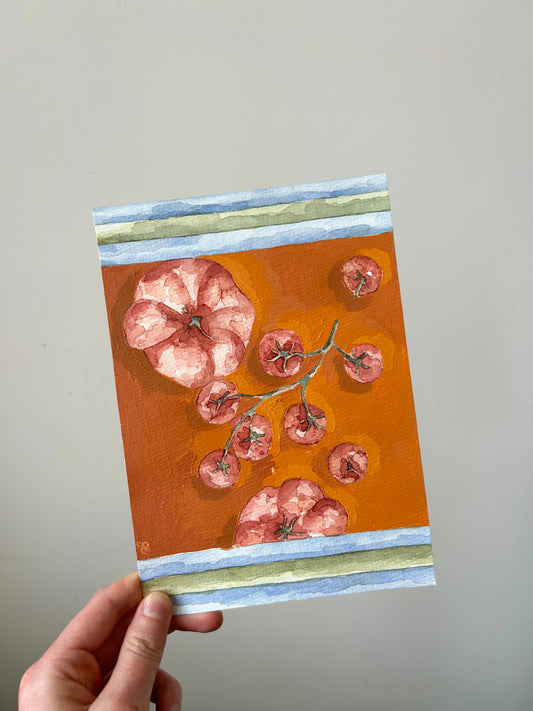 ‘Tomatoes’ Watercolour