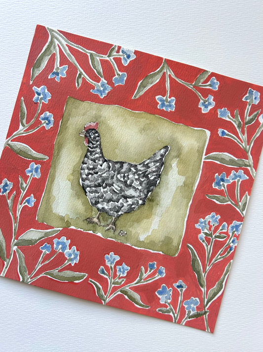 ‘Little Chook’ Watercolour