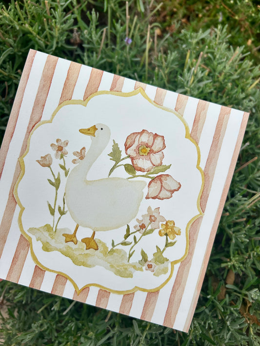 'Little Duck' Watercolour Print