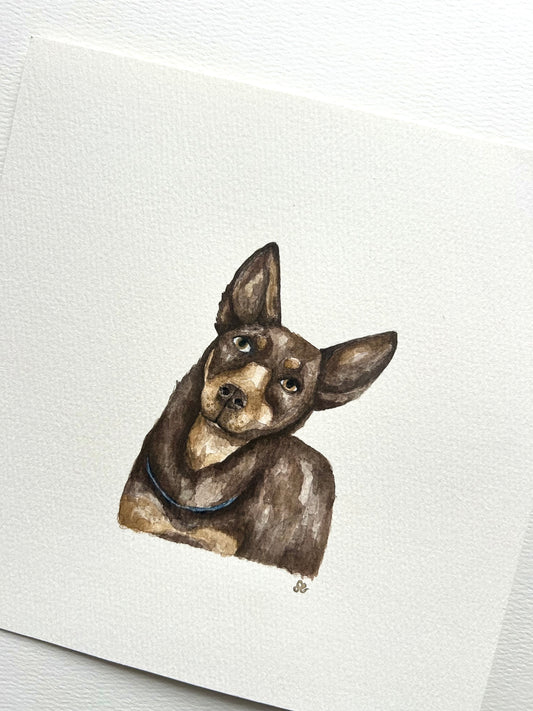 ‘My Best Mate’ Watercolour