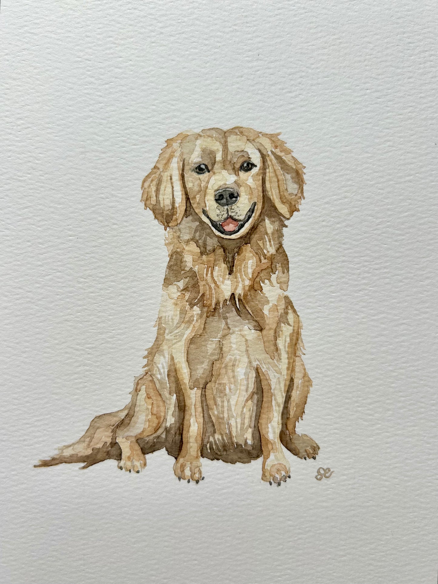 ‘Golden Retriever’ Watercolour